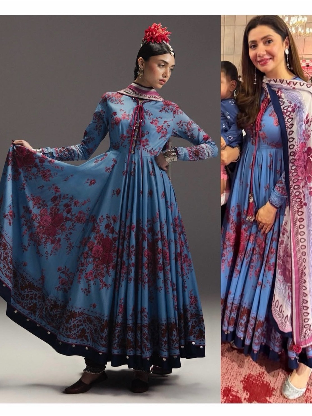 Zara Shahjahan Anarkali Maxi Dress